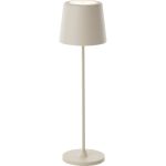 Brilliant Tischlampe Kaami Metall Plastik Beige 2W 310lm - 830 Warmweiß | 100mm - IP44 - Außenbeleuchtung - Dimmbar 
