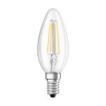 Ledvance Classic LED E14 Kerze Fadenlampe Klar 4W 470lm - 827 Extra Warmweiß | Ersatz für 40W