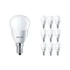 Mehrfachpackung 10x Philips Corepro LED Lustre E14 Kugel Matt 5W 470lm - 827 Extra Warmweiß | Ersatz für 40W