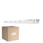 Mehrfachpackung 4x Ledvance LED Feuchtraumleuchte Feuchtigkeitsdicht 58W 8000lm - 840 Kaltweiß | 150cm