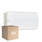 Mehrfachpackung 5x Philips LED Sicherheit Ledinaire WL055V Weiß 6W 630lm - 840 Kaltweiß | 374x150mm - IP65 - Bewegungssensor