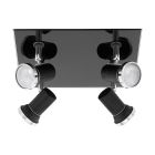 Eglo Deckenleuchte Tamara 1 Stahl Schwarz Chrom 4x2.8W 4x250lm - 830 Warmweiß | IP44 - Inkl. 4x GU10